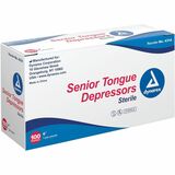 Acme United Tongue Depressor - Sterile - 6" (152.40 mm) Length - 100 / Pack