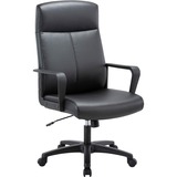 Lorell+High-Back+Bonded+Leather+Chair