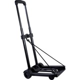 Austin House Foldable Luggage Cart - Steel - 9.5" (241.30 mm) Width x 17.8" (450.85 mm) Depth x 3" (76.20 mm) Height - Black - 1 Each