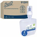 Kimberly-Clark Green Certified Foam Skin Cleanser - 1.20 L - Skin - Clear - Fragrance-free, Dye-free - 2 / Box
