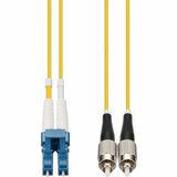 AddOn 9m LC to FC Yellow OS2 Duplex OFNR (Riser-Rated) SMF Fiber Patch Cable