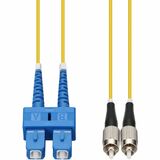 AddOn 7m SC to FC Yellow OS2 Duplex OFNR (Riser-Rated) SMF Fiber Patch Cable