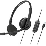 Creative HS-220 USB Headset with Noise-Cancelling Mic and Inline Remote - Stereo - USB Type A - Wired - 100 Hz - 20 kHz - Over-the-head - Binaural - Supra-aural - Noise Cancelling, Condenser Microphone