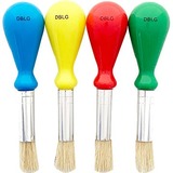 DBLG Import Junior Brushes with Bulb Handle - Assorted Handle - 4 / Pack