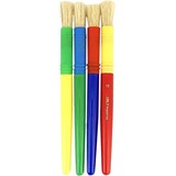 DBLG Import 12mm Junior Brushes - Assorted Handle - 4 / Pack