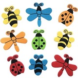 DBLG Import Self-Adhesive Foam Insect Shapes