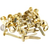 DBLG Import 1" Brass Plated Paper Fasteners - 100 / Box