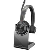 Poly Voyager 4300 UC 4310 Headset - Mono - USB Type A - Wireless - Bluetooth - 164 ft - 20 Hz - 20 kHz - On-ear - Monaural - Ear-cup - MEMS Technology, Electret Condenser Microphone - Black