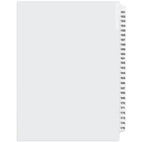 Davis Index Divider - Printed Tab(s) - 1/25 - Digit - 151-175 - 8.50" Divider Width x 11" Divider Length - White Divider - 25 / Pack