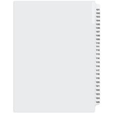 Davis Index Divider - Printed Tab(s) - 1/25 - Digit - 101-125 - 8.50" Divider Width x 11" Divider Length - White Divider - 1 Each