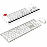 Macally ACEBTKEYACB Keyboard & Mouse Combos Macally Bluetooth Keyboard And Mouse For Mac - Scissors Wireless Bluetooth Keyboard - 110 Key - Alum 701107500423