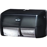 Kruger NOIR Micro-Max+ Twin Bathroom Tissue Dispenser Horizontal Smoke