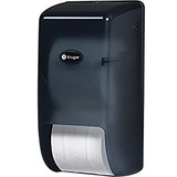 Kruger NOIR Micro-Max+ Twin Bathroom Tissue Dispenser Vertical Smoke