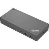Lenovo ThinkPad Universal USB-C Dock v2 - for Notebook - 135 W - USB Type C - 3 Displays Supported - 4K - 7680 x 4320, 3840 x 2160 - 2 x USB 2.0 - USB Type-C - 1 x RJ-45 Ports - Network (RJ-45) - 1 x HDMI Ports - HDMI - 2 x DisplayPorts - DisplayPort - Storm Gray - Wired - Gigabit Ethernet - Windows - 100W