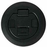 Wiremold 4AT Surface Style Evolution&trade; Poke-Thru Cover-Black - Poke Thru Cover - Black (4CTCBK)