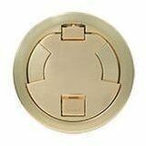 Wiremold 6IN SURFACE STYLE CVR ASSEMBLY SB SATIN BRASS - Poke Thru Cover - Satin Brass - 7.25
