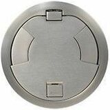 Wiremold 8 inch Evolution Flush Style Cover Assembly in Satin Nickel - Poke Thru Cover - Satin...