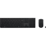 Lenovo Professional Wireless Rechargeable Combo Keyboard and Mouse-French Canadian 058 - USB Type A Scissors Wireless Bluetooth 2.40 GHz Keyboard - French (Canada) - Gray - USB Type A Wireless Bluetooth Mouse - Optical - 4000 dpi - 8 Button - Tilt Wheel - Gray - Multimedia Hot Key(s) - Symmetrical - Compatible with PC
