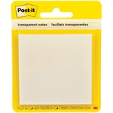 Post-it® Transparent Notes, 2.8 in. x 2 .8 in., 1 Pad/Pack - 2.80" x 2.80" - Square - 36 Sheets per Pad - Transparent - Removable, See-through - 1 Each
