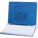 ACCO PRESSTEX Unburst Sheet Covers - 6" Binder Capacity - Fanfold - 11" x 14 7/8" Sheet Size - Light Blue - Recycled - Retractable Filing Hooks, Hanging System, Moisture Resistant, Water Resistant - 1 Each