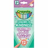 Crayola Colors of Kindness Colored Pencil - Thick Point - Assorted Lead - 12 / Pack