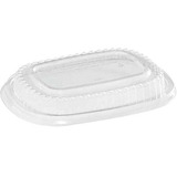 Eco Guardian 22 Oz Oval Lids for Compostable Containers - Microwave Safe - Plastic Body - 50 / Pack