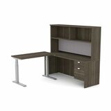 Heartwood Innovations Non-Handed Height Adjustable Suite - Gray Dusk - Layout 5