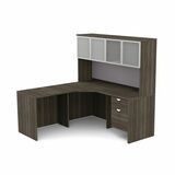 HDL L-Shape Suite Work Station with Closed Hutch