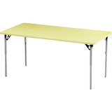 MITYBILT Aktivity Activity Table - Rectangle Top - Four Leg Base - 4 Legs - 60" Table Top Length x 24" Table Top Width x 1" Table Top Thickness - Powder Coated, Maple, Silver - Laminate, Vinyl - Particleboard Top Material