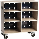 MITYBILT BS4242 Cabinet Organizer - 42" Height x 42" Width x 18" Depth - Lockable Casters, Swivel Casters, Handle, Heavy Duty, Adjustable Shelf, Mobility - Particleboard, Vinyl, Steel, Perforated Steel