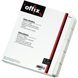 OFFIX Index Divider - 8.50" Divider Width x 11" Divider Length - 3 Hole Punched - White Divider - 25 / Pack