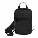 bugatti Mile End Carrying Case (Sling) for 8" Tablet, Smartphone - Black - Vegan Leather, Polyester Body - Shoulder Strap, Handle - 10.98" (278.89 mm) Height x 7.01" (178.05 mm) Width x 2.99" (75.95 mm) Depth - Unisex