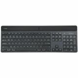 Targus Sustainable Energy Harvesting EcoSmart Keyboard - Wireless Connectivity - Bluetooth - 104 Key - Notebook/Tablet - PC, Mac - Black