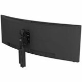 Atdec Desk Mount for Curved Screen Display, Monitor, Flat Panel Display - Black