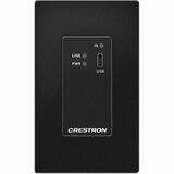 Crestron DM Lite 4K60 4:4:4 Transmitter for USB-C&reg; DisplayPort&trade; Signal Extension over CATx Cable, Wall Plate, Black