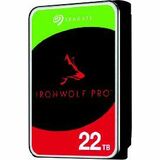 Seagate IronWolf Pro ST22000NT001 22 TB Hard Drive - 3.5" Internal - SATA (SATA/600) - Conventional Magnetic Recording (CMR) Method - Workstation, Server Device Supported - 7200rpm - 550 TB TBW