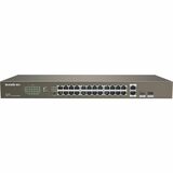 Tenda F1026F 24-Port 10/100M Unmanaged Switch with 2 GE Ports and 2 SFP Slots