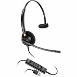 Poly Smarter Headsets For Call Centers - Microsoft Teams Certification - Mono - USB Type A, USB Type C - Wired - Over-the-head - Monaural - Ear-cup - 6.8 ft Cable