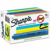 Sharpie SmearGuard Tank Style Highlighters - Broad Marker Point - Chisel Marker Point Style - Turquoise Blue - Turquoise Barrel