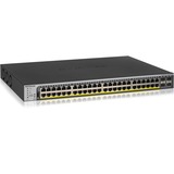 Netgear Gigabit PoE+ Smart Switches with Remote/Cloud Management - 48 Ports - Manageable - Gigabit Ethernet - 10/100/1000Base-TX, 1000Base-X - 2 Layer Supported - Modular - 4 SFP Slots - 861 W Power Consumption - 760 W PoE Budget - Twisted Pair, Optical Fiber - PoE Ports - Rack-mountable - Lifetime Limited Warranty