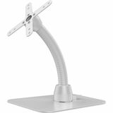 Image of CTA Digital VESA-Compatible Cable Management Gooseneck and Base Plate (White)