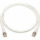 Cat8 40G Snagless SSTP Ethernet Cable (RJ45 M/M), PoE, White, 2 ft. (0.6 m)