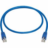 Cat8 40G Snagless SSTP Ethernet Cable (RJ45 M/M), PoE, Blue, 3 ft. (0.9 m)