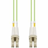 AddOn 65m LC to LC Lime Green OM5 Duplex OFNR (Riser-Rated) Fiber Patch Cable