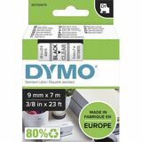 Dymo+S0720670+D1+40910+Tape+9mm+x+7m+Black+on+Clear