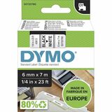Dymo+S0720780+D1+43613+Tape+6mm+x+7m+Black+on+White