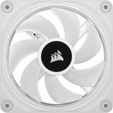 Corsair iCUE LINK QX120 RGB 120mm PWM PC Fan Expansion Kit - White - 1 x Fan(s) - 1786.8 L/min Maximum Airflow - 2400 rpm - Magnetic Dome Bearing - RGB LED - White - PC