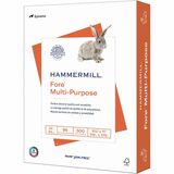 Hammermill Fore Multipurpose Copy Paper - White - 96 Brightness - Letter - 8 1/2" x 11" - 24 lb Basis Weight - 500 / Pack - FSC - Jam-free, Archival-safe