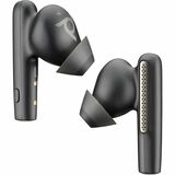 Poly Voyager Free 60 UC Earset - Siri, Google Assistant - Stereo - True Wireless - Bluetooth - 98.4 ft - 20 Hz - 20 kHz - Earbud - Binaural - In-ear - Carbon Black