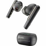 Poly Voyager Free 60+ UC Earset - Microsoft Teams Certification - Google Assistant, Siri - Stereo - True Wireless - Bluetooth - 98.4 ft - 20 Hz - 20 kHz - Earbud - Binaural - In-ear - Carbon Black